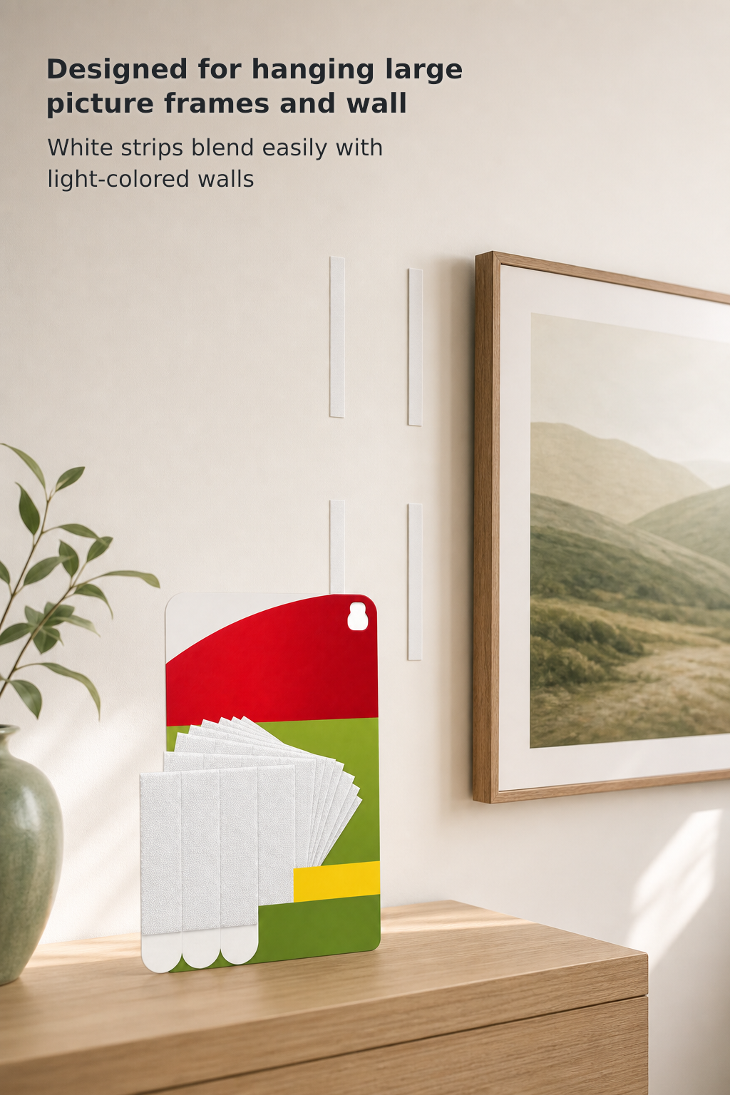 16 X-Large White Hanging Strip Pairs